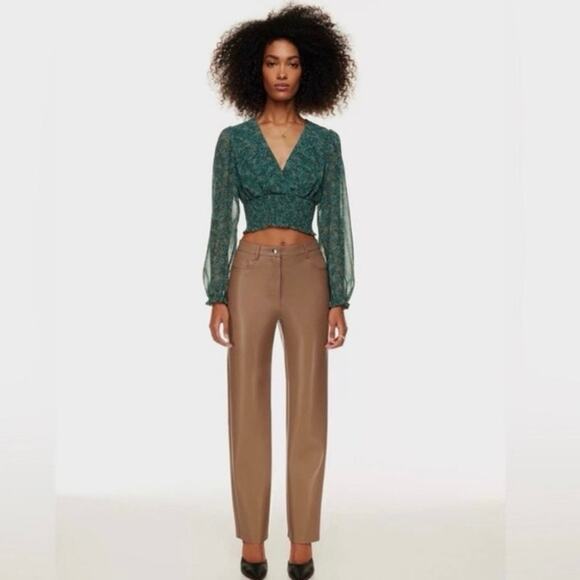 Aritzia Wilfred Melina Pant in a constant Camel Size 0 Short - Picture 1 of 9
